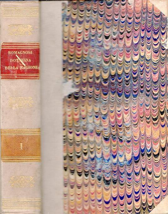 Collezione degli scritti sulla dottrina della ragione, parte prima - G. Domenico Romagnosi - copertina