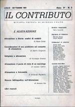 L' alienazione. Il Contributo, Rivista critica di scienze umane. Anno V - n.3 (1981)