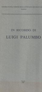 In ricordo di Luigi Palumbo - copertina