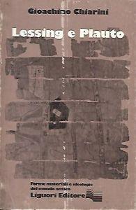 Lessing e plauto - Gioachino Chiarini - copertina