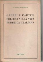 Gruppi e partiti politici nella vita pubblica italiana