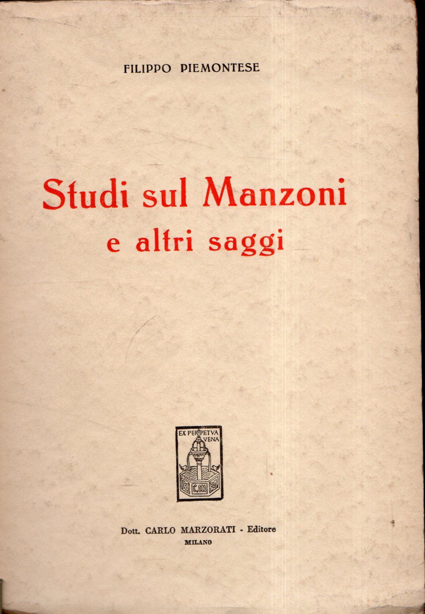 Autografato! Studi sul Manzoni e altri saggi