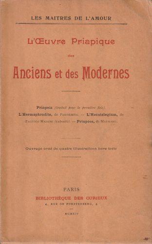 L' Oeuvre Priapique des Anciens et des Modernes - copertina