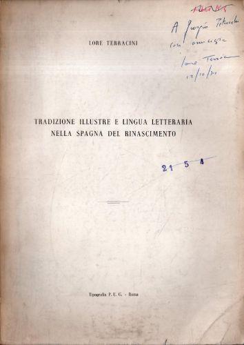 Autografato! Tradizione illustre e lingua letteraria nella Spagna del Rinascimento - Lore Terracini - copertina