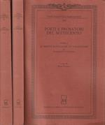 1° Edizione ! Poeti e prosatori del Settecento. vol. XXI, tomo I Le bbinte rotola de lo Valanzone di N. Pagano. Tomo II Mortella d'Orzolone - La Fenizia di N. Pagano