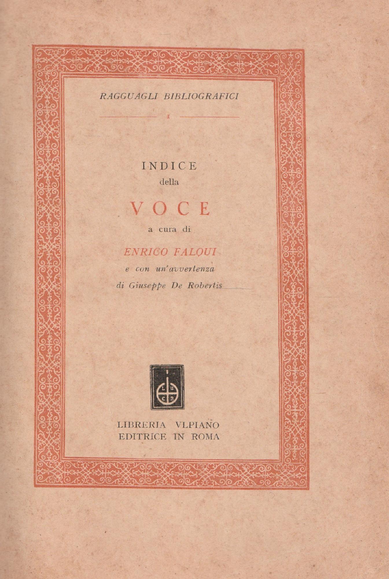 Indice della voce