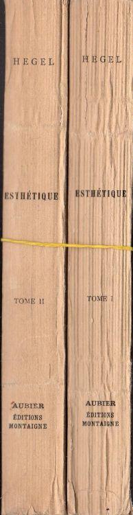 Esthétique (in 2 volumi) - Friedrich Hegel - copertina