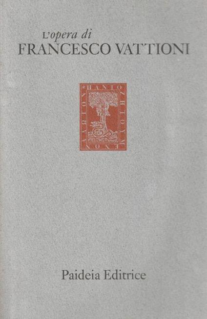 L' opera di Francesco Vattioni 1992-1995 - copertina