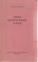 Opera quindicesima: poesie