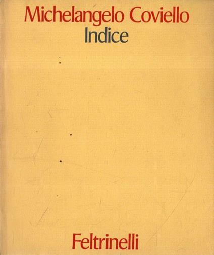 Indice - Michelangelo Coviello - copertina