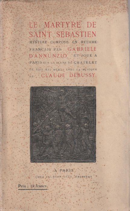 Le martyre de Saint Sebastien - Gabriele D'Annunzio - copertina