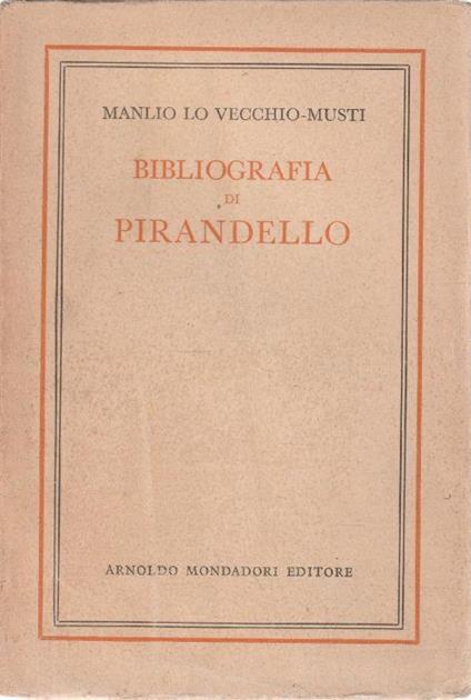 Bibliografia di Pirandello - copertina