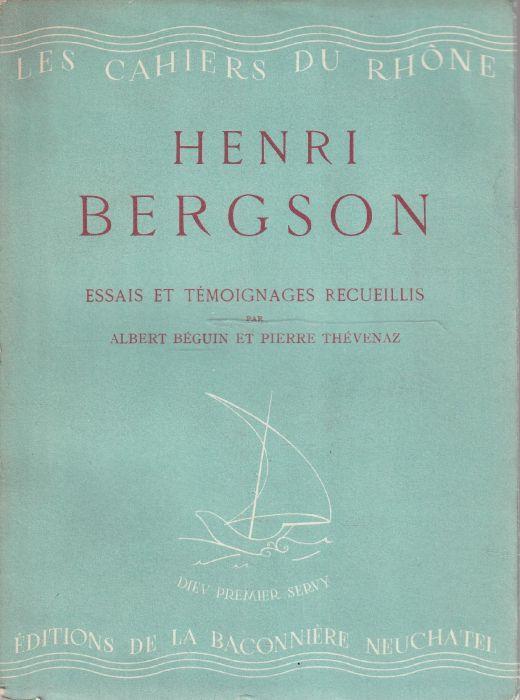 Henri Bergson. Essais et témoignages recueillis - copertina