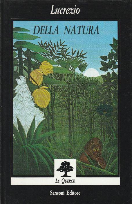 Della natura - Tito Lucrezio Caro - copertina
