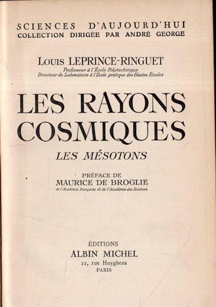 Les Rayons Cosmiques: Les Mésotons - copertina