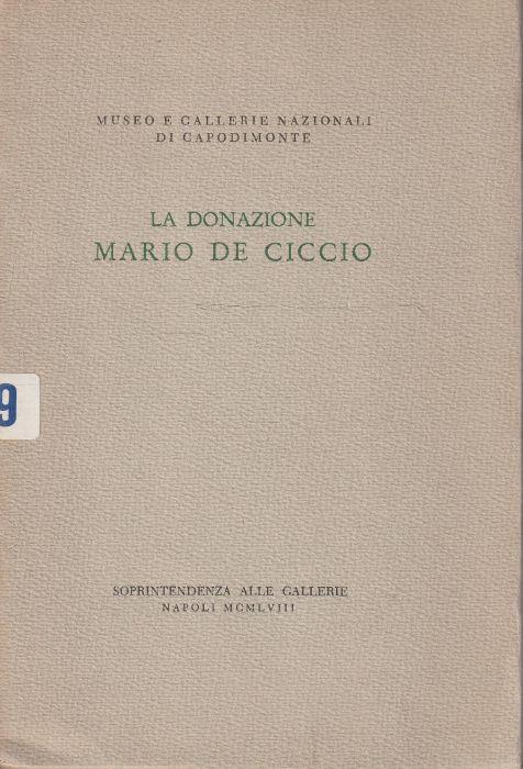La donazione Mario de Ciccio (Museo e gallerie nazionali di Capodimonte) - copertina