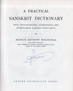 A practical Sanskrit Dictionary: With Transliteration, Accentuation, and Etymological Analysis Throughout