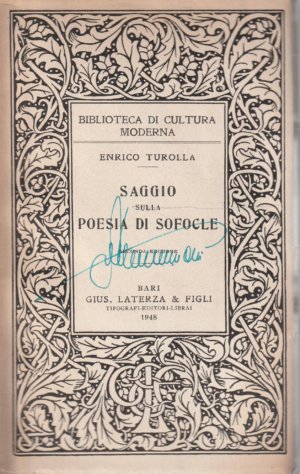 Saggio sulla poesia di Sofocle