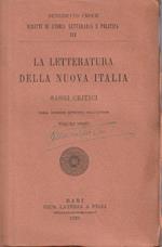 Benedetto Croce. La letteratura della nuova Italia: saggi critici. Volume primo