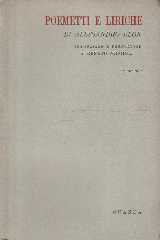 Poemetti e liriche - Aleksandr Blok - copertina