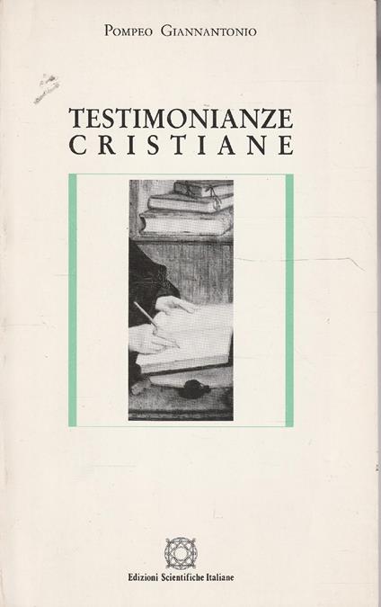 Testimonianze cristiane - Pompeo Giannantonio - copertina
