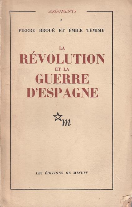 La révolution et la guerre d'espagne - copertina