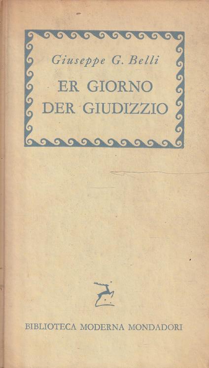 Er giorno der giudizzio e altri 200 sonetti - Gioachino Belli - copertina