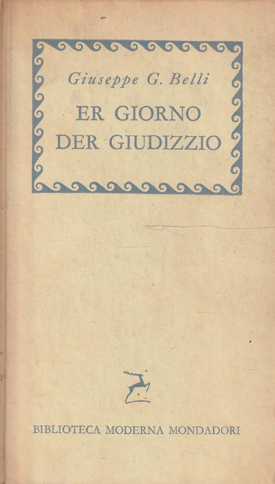 Er giorno der giudizzio e altri 200 sonetti - Gioachino Belli - copertina