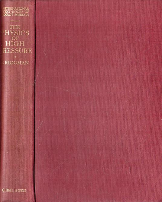 The Physics of High Pressure - copertina