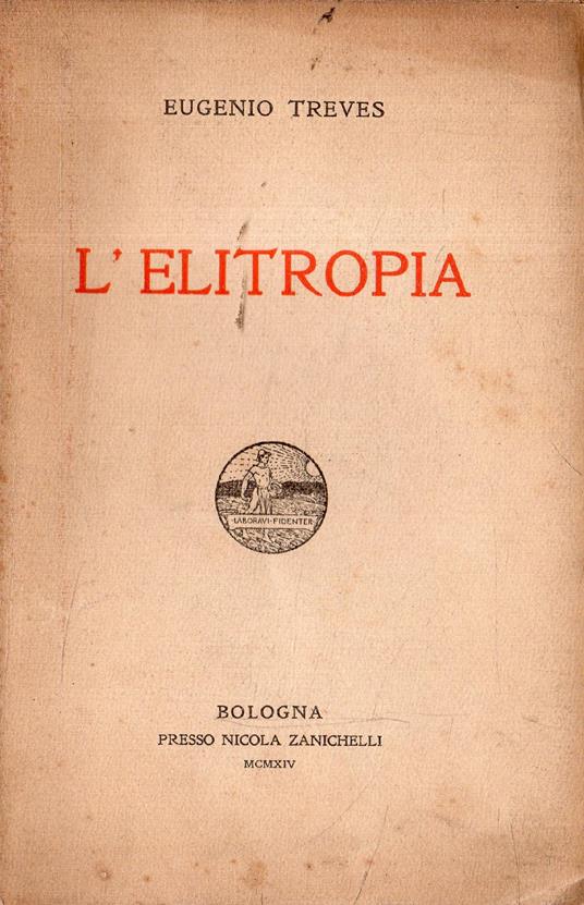 Autografato! L'Elitropia - Eugenio Treves - copertina