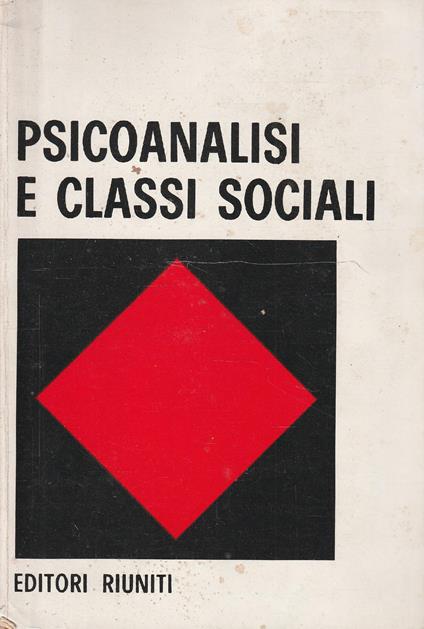 Psicoanalisi e classi sociali - copertina