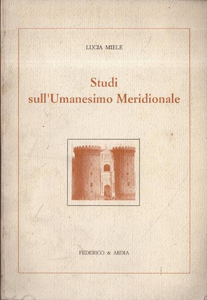 Studi sull'Umanesimo Meridionale - copertina
