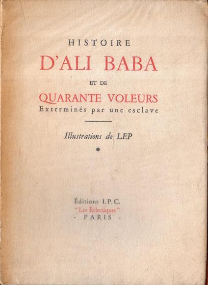 Histoire D'Ali Baba et de Quarante Voleurs - Giuseppe Naccari - copertina