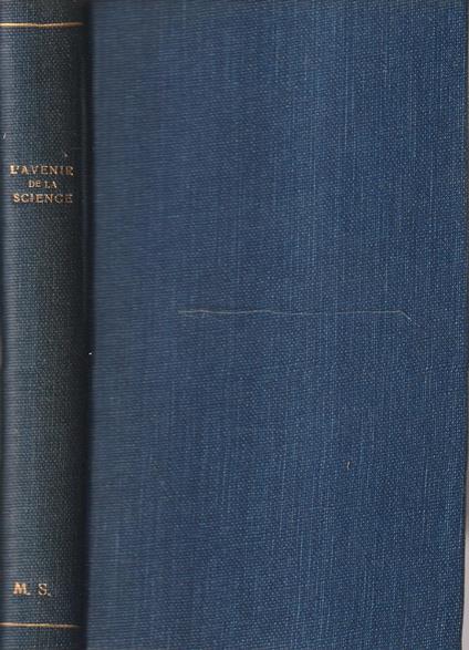 L' avenir de la science - Louis de Broglie - copertina