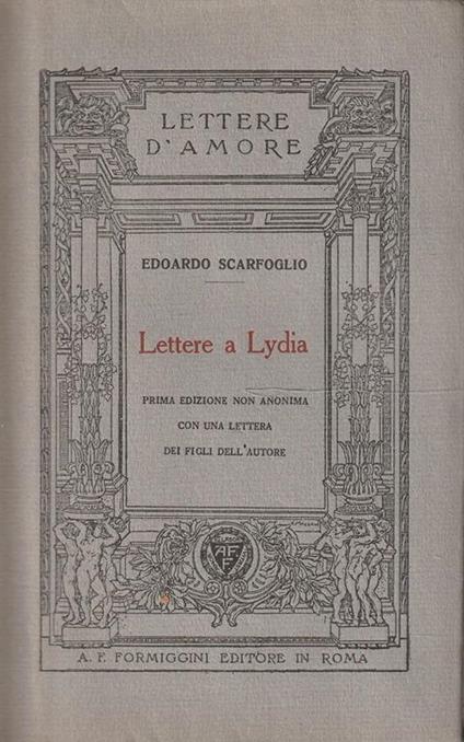 Lettere a Lydia - Edoardo Scarfoglio - copertina