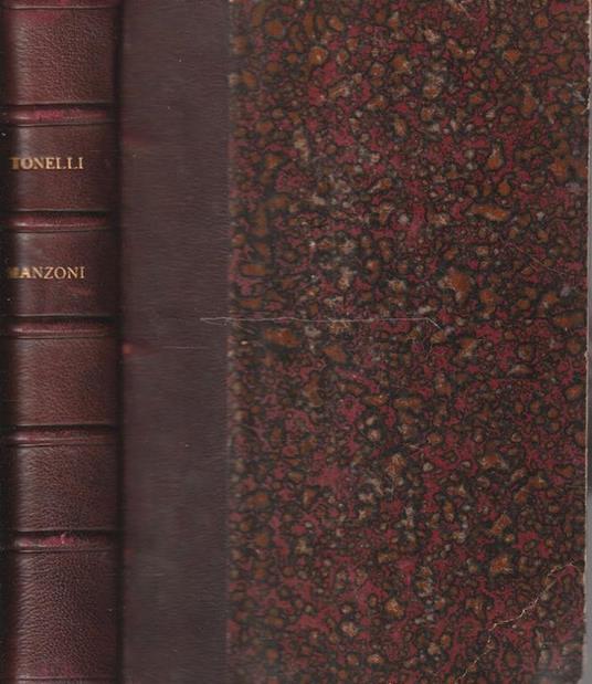 Manzoni - Luigi Tonelli - copertina