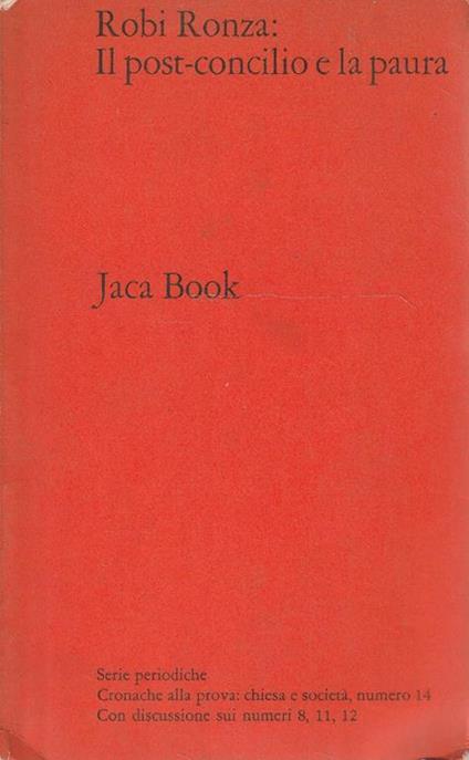 Il post-concilio e la paura - Robi Ronza - copertina