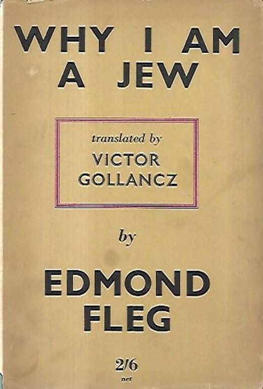 Why I am a Jew - Edmond Fleg - copertina