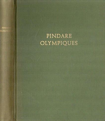 Olympiques - Pindaro - copertina