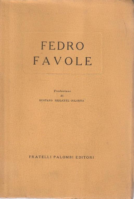 Favole - Fedro - copertina