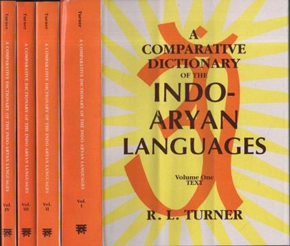 Indo-Aryan Languages: a comparative dictionary (4 volumi) - R.L. Turner - copertina