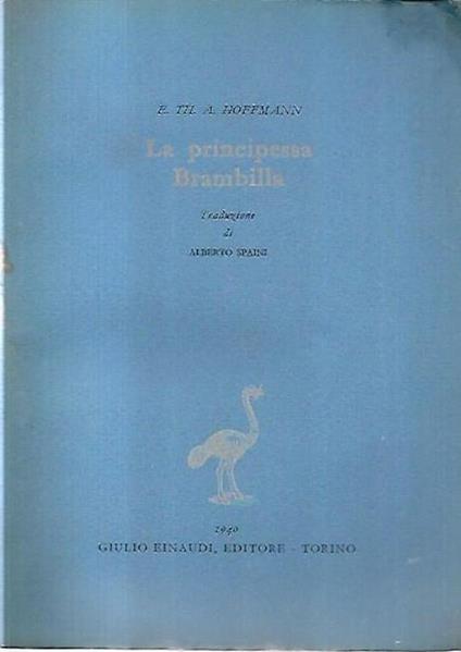 La principessa Brambilla - Ernst T. Hoffmann - copertina