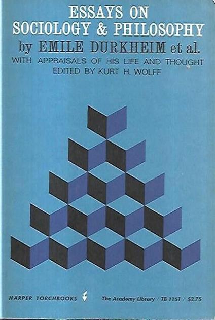 Essays on sociology and philosophy - Émile Durkheim - copertina