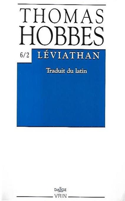 6.2: Léviathan - Thomas Hobbes - copertina