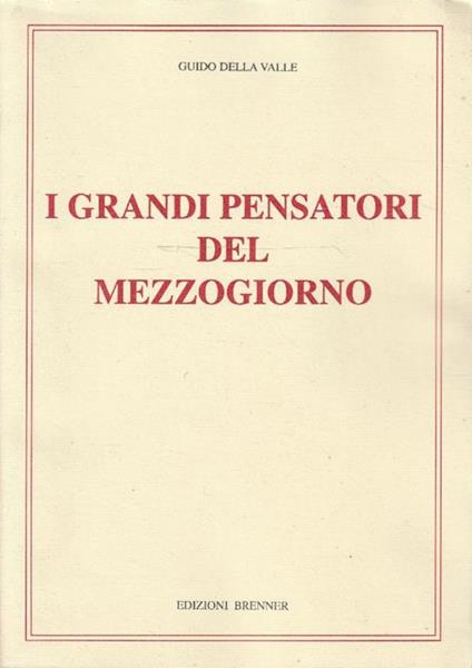 I grandi pensatori del Mezzogiorno - copertina