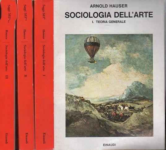 Sociologia dell'arte ( 3 volumi) - Arnold Hauser - copertina