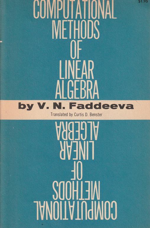 Computational Methods of Linear Algebra - copertina