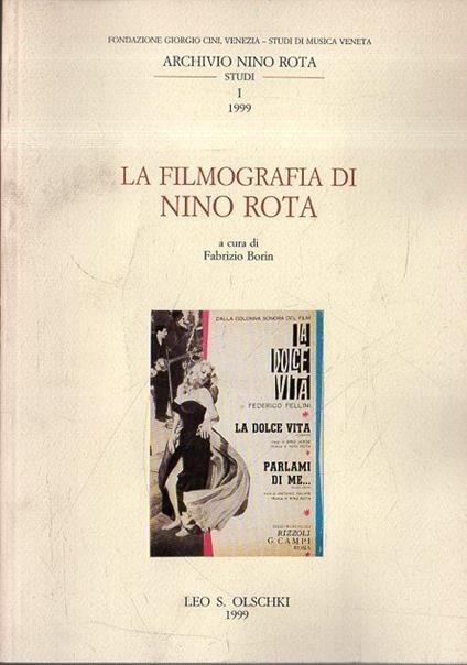 La filmografia di Nino Rota. Borin, Fabrizio ( a cura di) - copertina