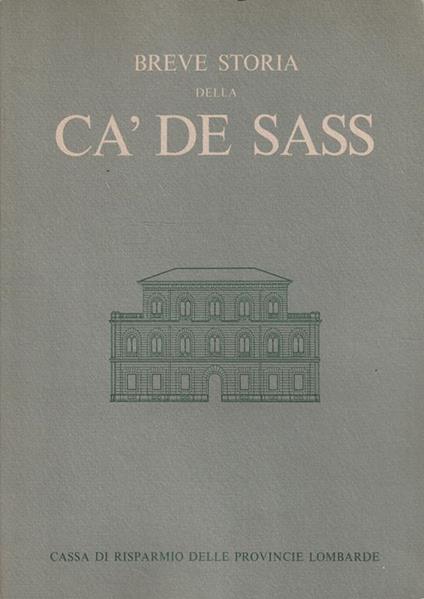 Breve storia della ca' de sass - copertina
