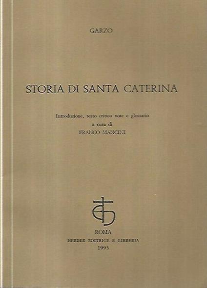 Storia di Santa Caterina - copertina